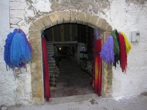 traditioneel geverfde wol